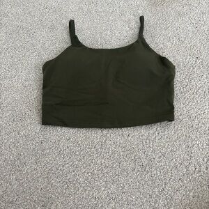 Olive Green Women's Crop Top